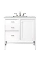 James Martin Addison 36" Single Bathroom Vanity, Glossy White