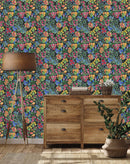 Stylish Multicolored Floral Wallpaper Chic