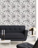 Graphic Floral Wallpaper