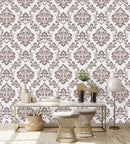 Beige Vintage Pattern Wallpaper