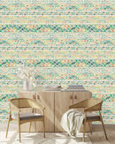 Light Green Geometrical Pattern Wallpaper