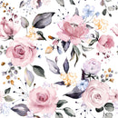 Pink Roses with Flowers Wallpaper