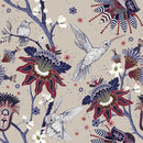 Flowers and Birds Pattern Wallpaper