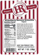 Strawberry Banana Smoothie Popcorn | 7 oz | Pack of 2 | HR Poppin' Snacks