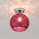 Lace pattern glass ball led ceiling lights for living room