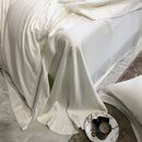 Lace trim eucalyptus lyocell luxury bedding set bedroom white satin