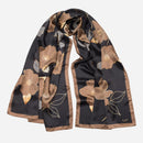 Laura - Silk Scarf Shawl - Black