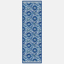 Rosalba - Long Silk Scarf - Blue
