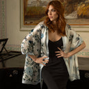 Bella - Silk Scarf Shawl - Blue