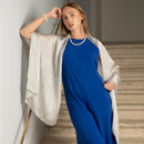 Colette - Silk Scarf Shawl - Silver Pearl