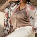 Bella - Silk Scarf Shawl - Rose