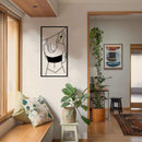 Lady With Hat Metal Wallart