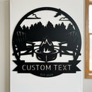Custom Metal Wall Art - Personalized Lake House Sign