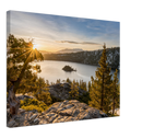 Lake Tahoe Print Metal Wall Art – Sierra Nevada Mountain Lake Wall Decor