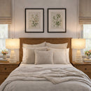 Intricate Beige Bedside Table Lamp