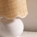Logale White Solid Ceramic Table Lamp