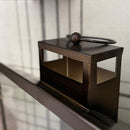 Rustic Bronze Tempered Glass Lanterns, Set of Three