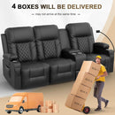 Large 3 Seat Recliner Sofa with USB Ports