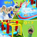 Large 7-In-1 Inflatable Water Slide Bouncer Pool With Climbing Wall (SAK60841)