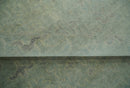 Large 9x12 Traditional Antique Style Beige and Aqua Turkish Knot Wool Rug