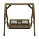 Amish Casual Console Porch Swing with A-Frame Stand