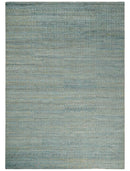 Large Blue, Beige and Gray Hand carved Texture Hand knotted 10x14 wool Area Rug