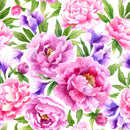 Large Colorful Peonies Wallpaper Mural