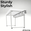 Large Gaming Desk with Pegboard and Cable Management