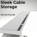 Large Gaming Desk with Pegboard and Cable Management