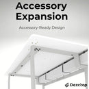 Large Gaming Desk with Pegboard and Cable Management