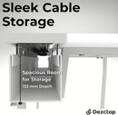 Large Gaming Desk with Pegboard and Cable Management