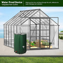 [08X12FT] Large Heavy-Duty Outdoor Walk-In Polycarbonate Greenhouse Kit With Adjustable Vents And Sliding Doors (95736851)