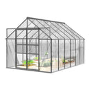 [08X12FT] Large Heavy-Duty Outdoor Walk-In Polycarbonate Greenhouse Kit With Adjustable Vents And Sliding Doors (95736851)