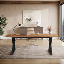Large Industrial Executive Desk for Home Office Use