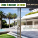 [12X14FT] Alora Haven Large Outdoor All-Season Wall-Mounted Sunroom With Galvanized Steel Roof & Moveable PVC Screen (SAK46475)