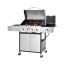 Large Outdoor 42K BTU BBQ Stainless Steel Propane Gas Grill With 4 Burners (SAK61283)