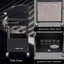 Large Outdoor 42K BTU BBQ Stainless Steel Propane Gas Grill With 4 Burners (SAK61283)
