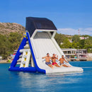 Large Outdoor Inflatable Water Slide With Parasol And Air Pump [Made-To-Order] (SAK71452)