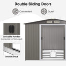 [08X06FT] Alora Premium Outdoor Steel Tool Storage Garden Backyard Shed (SAK74185)