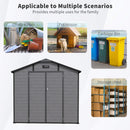 Alora Large Plastic Lockable Resin Outdoor Storage Shed With Window And Floor (SAK25870)