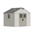 Alora Large Resin Outdoor Storage Shed With Floor, Windows, And Lockable Door (SAK98421)