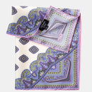 Lugano - Silk Pocket Square - Lavender
