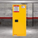 Large Yellow 35-Inch Heavy-Duty Flammable Welded Fireproof Storage Cabinet (SAK52837)