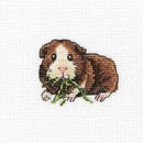 Larky Lucky Guinea Pig Mini Counted Cross Stitch Kit by RTO H258