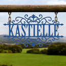 Last Name Scrolled Sign