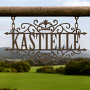 Last Name Scrolled Sign