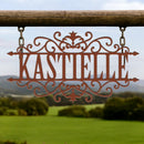 Last Name Scrolled Sign