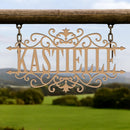 Last Name Scrolled Sign
