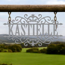 Last Name Scrolled Sign