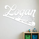 Baseball Bat Name Sign